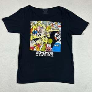 Cartoon Network 2020 Black Cartoon Characters Graphic T-Shirt Size M